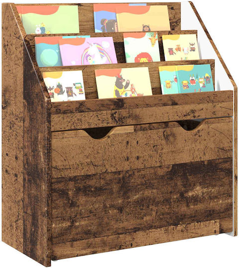 Bücherregal Boden Braun 60x29.5x69cm