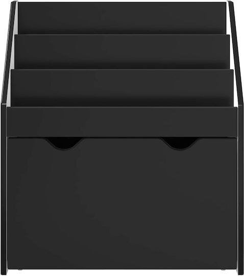 Bücherregal Boden Schwarz 60x29.5x69cm