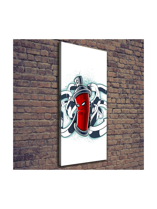 Panou De Perete Pânză Accent Pe Calitate Detaliu Graffiti 50x125 Cm