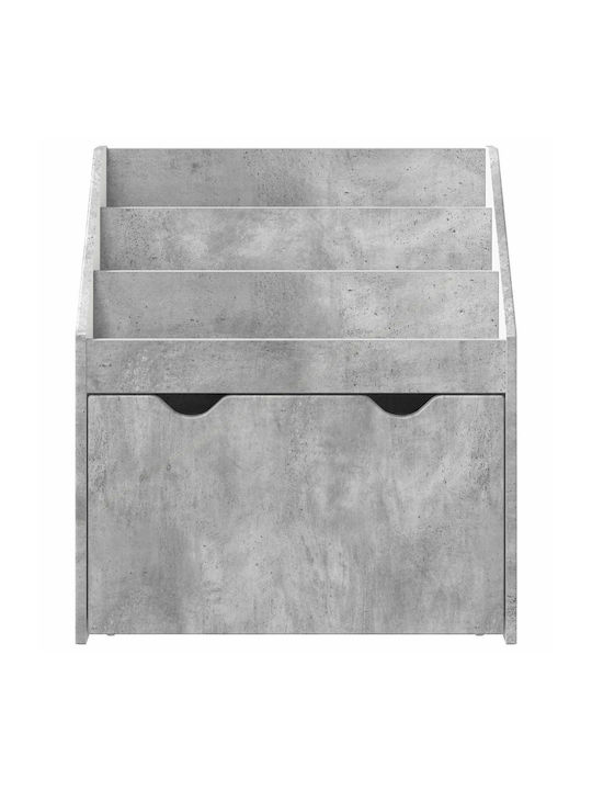 Βιβλιοθήκη Δαπέδου Ξύλινη Γκρι 60x29.5x69cm