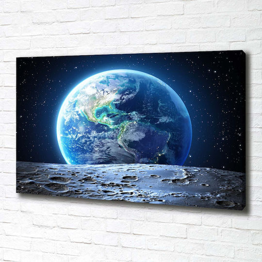 Canvas Painting Aesthetic Upgrade Of The Space Planet Earth 100x70 Cm