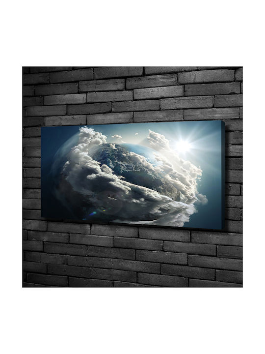 Wandbild Leinwand Hochwertiger Druck Planet Erde 100x50 cm