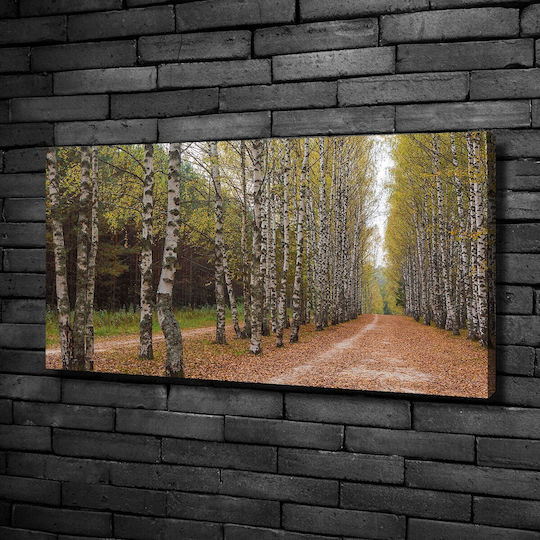 Tablou Decorativ Pânză Potrivit Pentru Orice Spațiu Aleea Plopilor 100x50 Cm