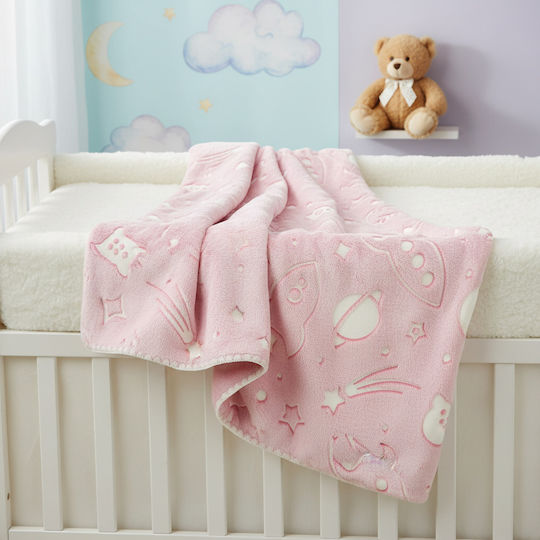 Nansydimo Decke Wickeltücher für Kinderzimmer Rosa 90x100cm