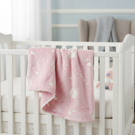 Nansydimo Decke Wickeltücher für Kinderzimmer Rosa 90x100cm