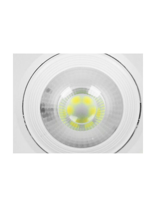 GloboStar Spot De Tavan Cu LED Încorporat Și Lumină Albă Rece 9x9cm