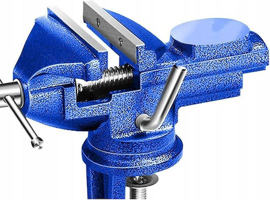 Fixed Bench Vise Made of Cast Iron with Maximum Opening 45mm