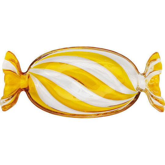 Kare Design Decorative Bowl Yellow 34x15x4.5cm