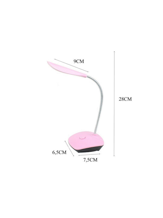 Mj-668 LED Lumină de Birou cu Braț Flexibil în Culoarea Roz