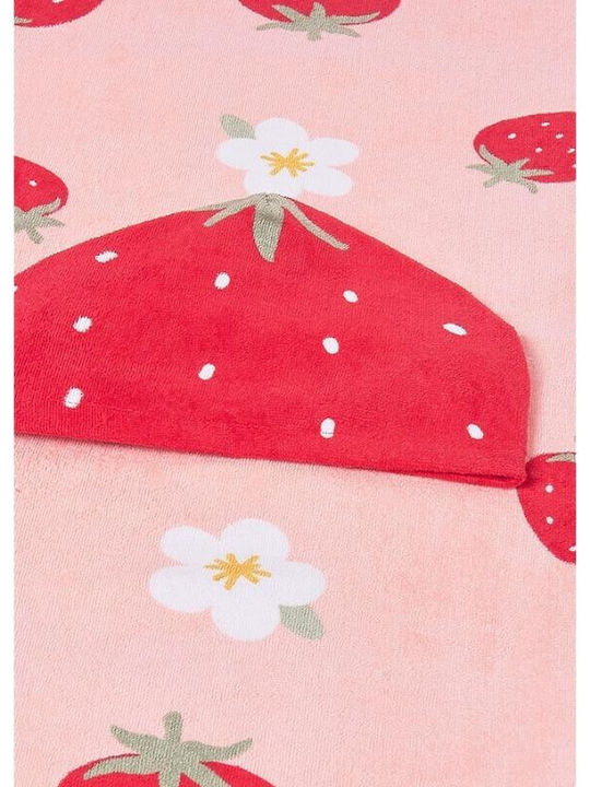 Mayoral Baby Hooded Poncho Bathrobe Pink