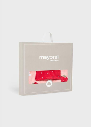 Mayoral Baby Hooded Poncho Bathrobe Pink