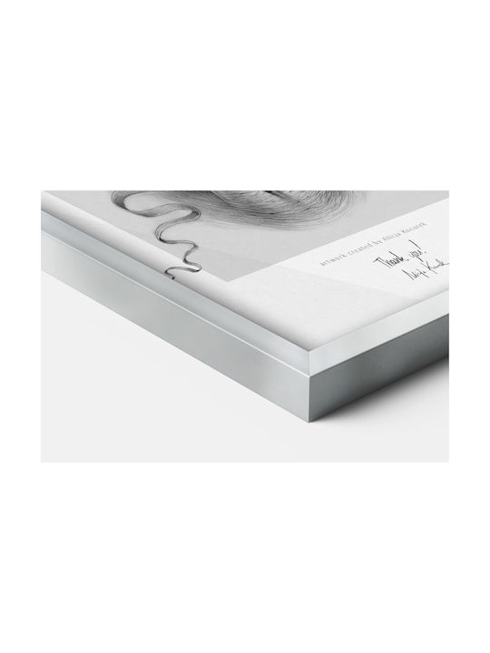 Tulup Wall-mounted Plastic Photo Frame with Silver Frame