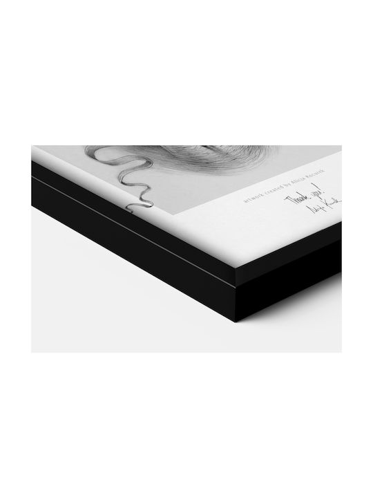 Tulup Wall-Mounted Plastic Photo Frame With Black Frame