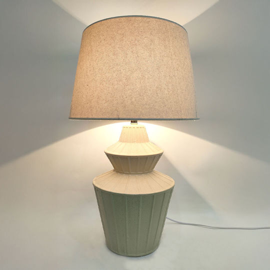 InTheBox Elysia Ceramică Lampă de masă cu Abajur Bej și Bază