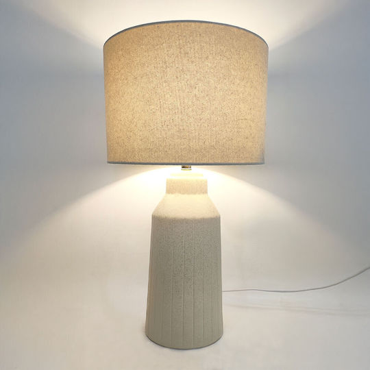 InTheBox Onia Ceramică Lampă de masă LED cu Abajur Bej și Bază