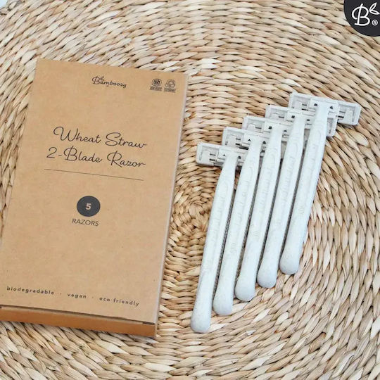 Bamboozy Disposable Body Razors for Sensitive Skin 5 Pieces