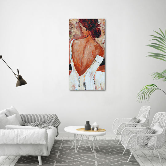 Decorare De Perete Panou Pânză Gata De Agățat Femeie 60x120 Cm