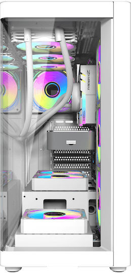 Darkflash DS900G Gaming Midi Tower Computer Case with Side Window White