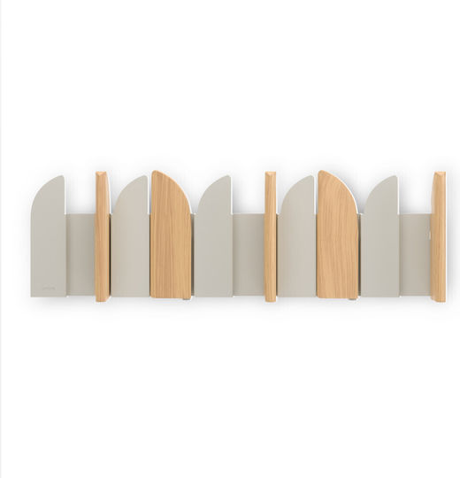 Umbra Κρεμάστρα Τοίχου Ξύλινη 10 Θέσεων Μπεζ 43x14cm