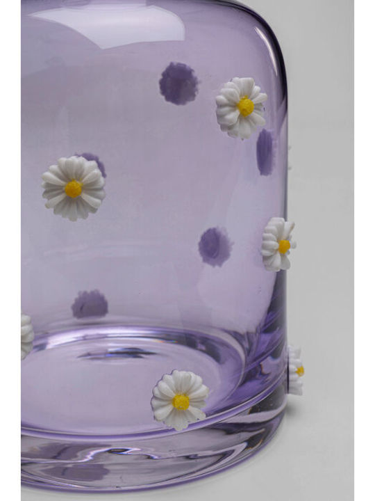 Kare Design Glass Decanter with Stopper Purple