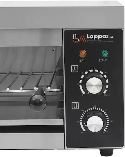 Lappas Electric Commercial Salamander Oven 2kW with Dimensions 61x35x28cm