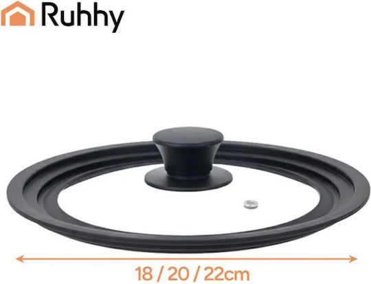 Ruhhy Καπάκι για Κατσαρόλα Γυάλινο 22cm 00025563