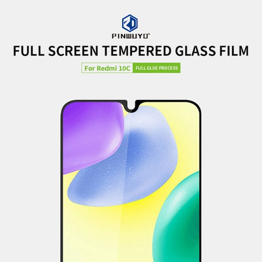 2.5D Displayschutzfolie Schwarz (Redmi 10C)
