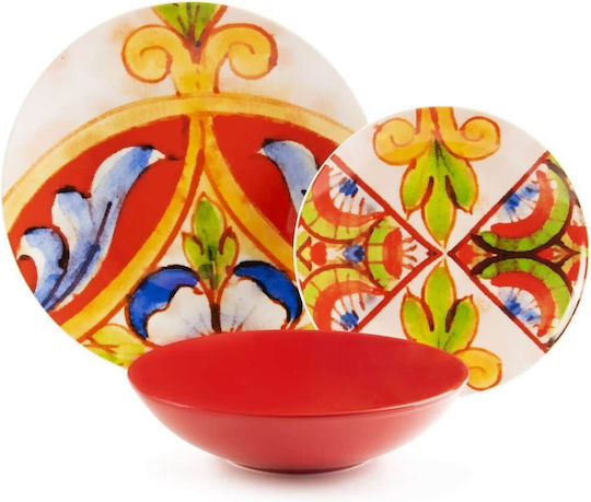 Excelsa Σερβίτσιο Πιάτων από Πορσελάνη Λευκό 18τμχ