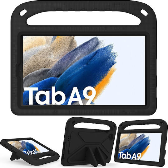 Hand-hold Back Cover για Παιδιά Μαύρη (Galaxy Tab A9 8.7 (X110 / X115))