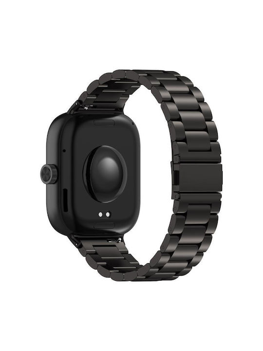 Λουράκι Ανοξείδωτο Ατσάλι Μαύρο (Smart Band 9 Pro)