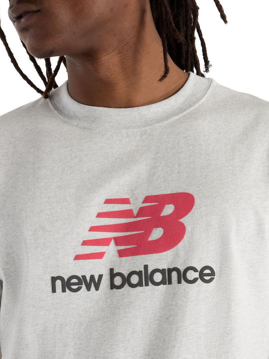 Logo Αθλητικό T-shirt Γκρι