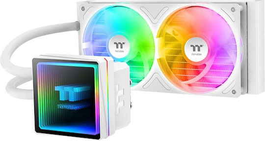 Thermaltake TH240 V3 ARGB Sync AIO v3 Υδρόψυξη AIO CPU με 2 Ανεμιστήρες 120mm Λευκή