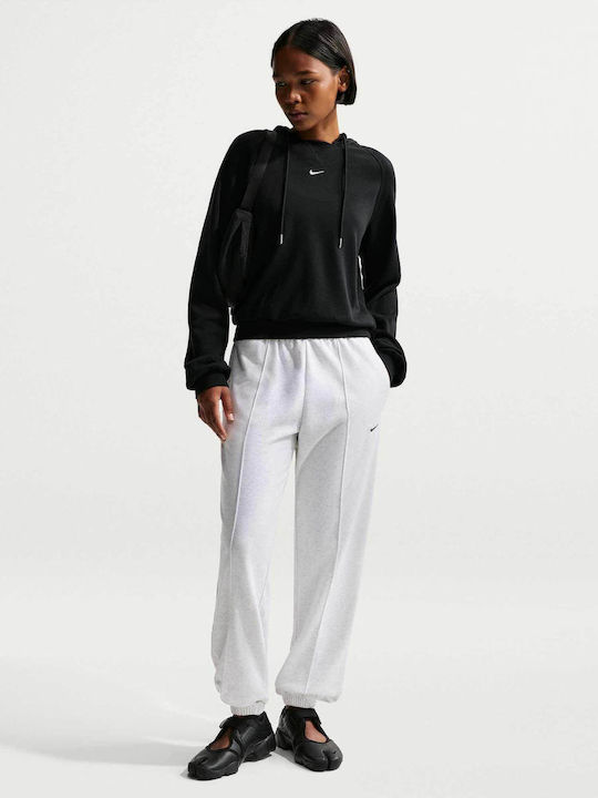 Women's Sweatshirt Hooded Black