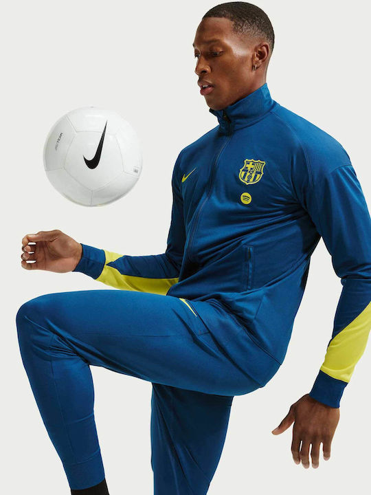 Fc Barcelona Soccer Sweatpants Dri-Fit Glossy with Elastic Blue
