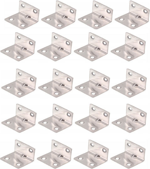Stainless Steel Wood Angle Bracket 90 Degrees 20 Pieces 4 X 3 Cm