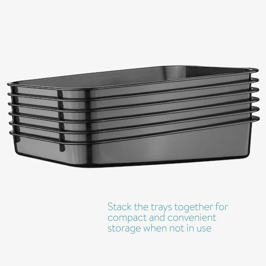 Navaris Shoe Storage Case in Black Color