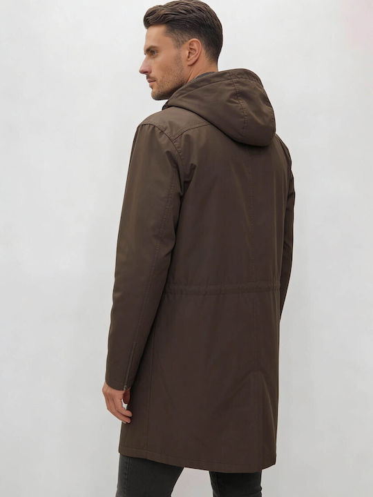 Μπουφάν Αδιάβροχο Brown