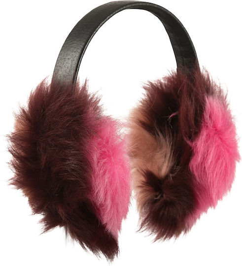 Γυναικείο Earmuff Πλεκτό σε Ροζ χρώμα
