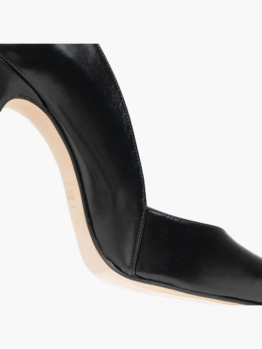 Leather Black Heels