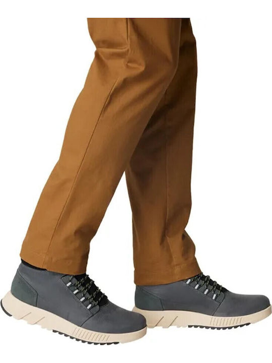 Mid Leder Schwarz Herrenstiefel Wasserdicht