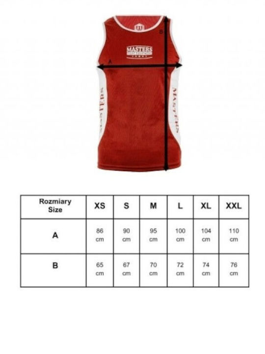 Sport Masters Ανδρική Κοντομάνικη Μπλούζα 04804-02XS για Boxing Κόκκινη