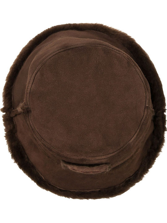 UGG Γυναικείο Δερμάτινο Καπέλο Bucket Μπλε