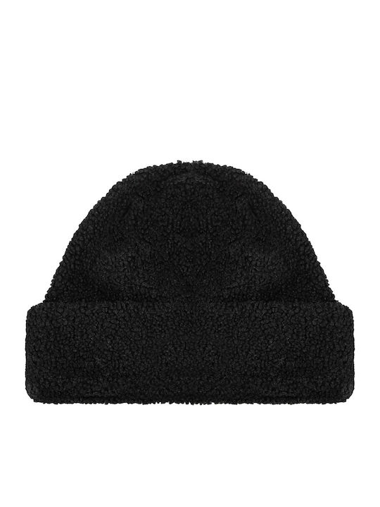Cuff Cuff Beanie Γυναικείος Σκούφος Πλεκτός σε Μαύρο χρώμα