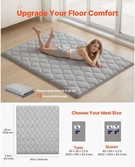 Vevor Exercise Mat Gray (203.2x152.4x6.35cm)