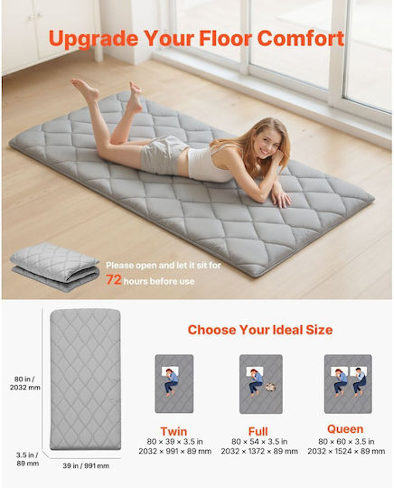 Vevor Exercise Mat Gray (203.2x99.1x8.9cm)