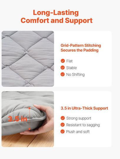 Vevor Exercise Mat Gray (203.2x137.2x8.9cm)