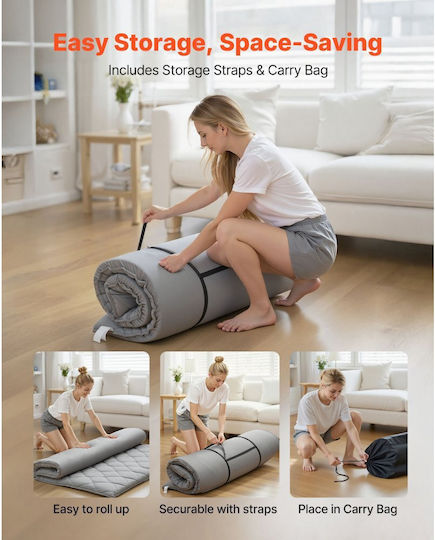 Vevor Exercise Mat Gray (203.2x152.4x6.35cm)
