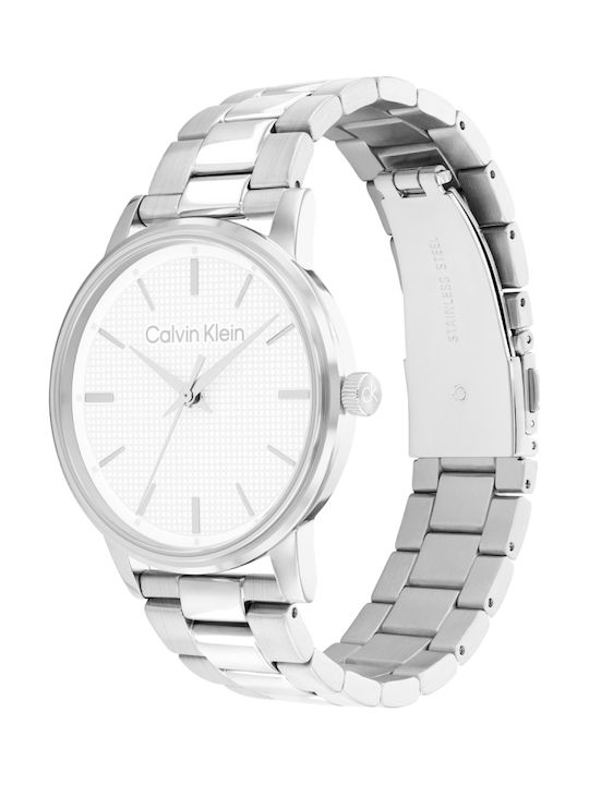 Calvin Klein Мъжки Часовник 41mm На Батерия със Сребриста Метална Гривна