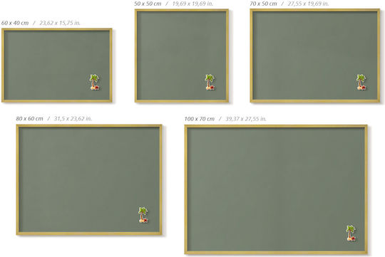 Tulup Magnet Pinnwand 60x40cm