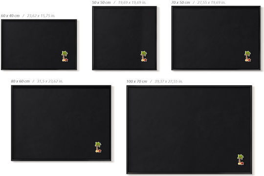 Tulup Табло за съобщения Магнит 60x40см